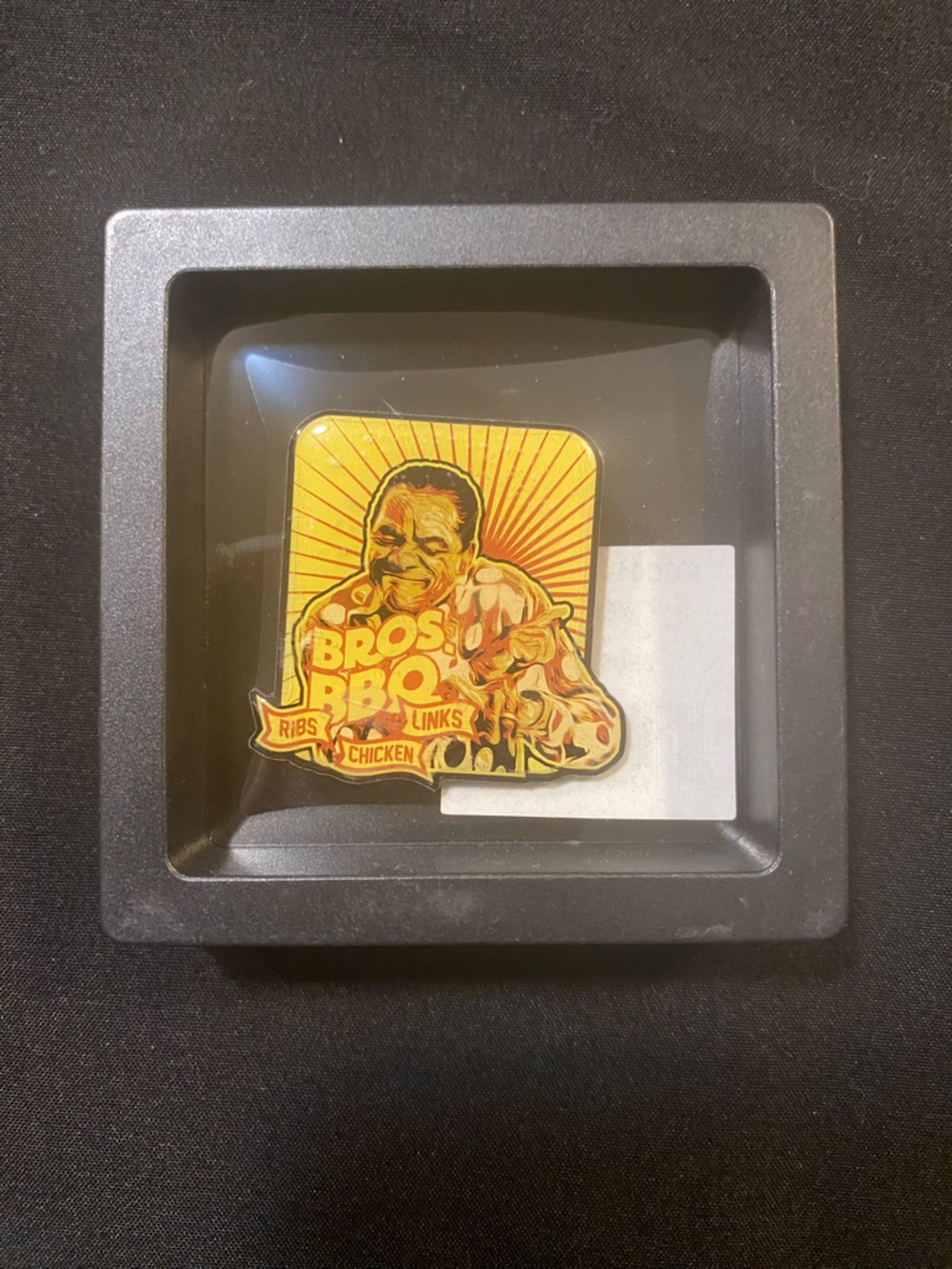 ⭐️ Bros BBQ Enamel Pin - Yellow/Orange